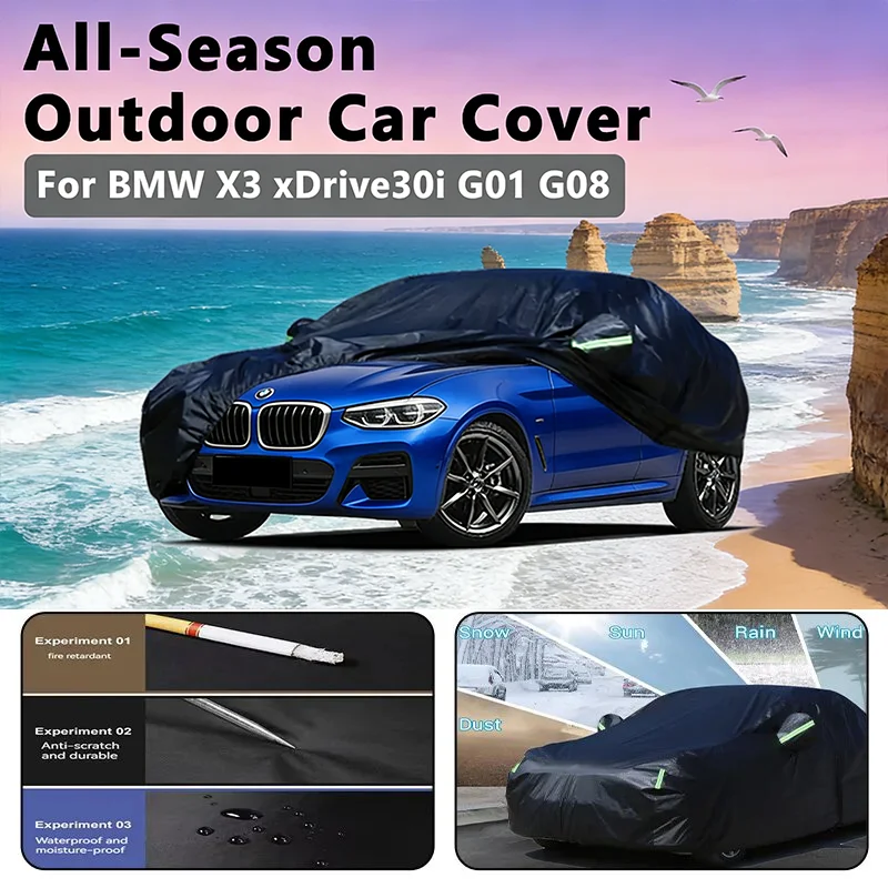 

Car covers for BMW X3 xDrive30i G01 G08 Outdoor Protection Full Car Covers Snow Cover Sunshade Waterproof Dustproof Exterior