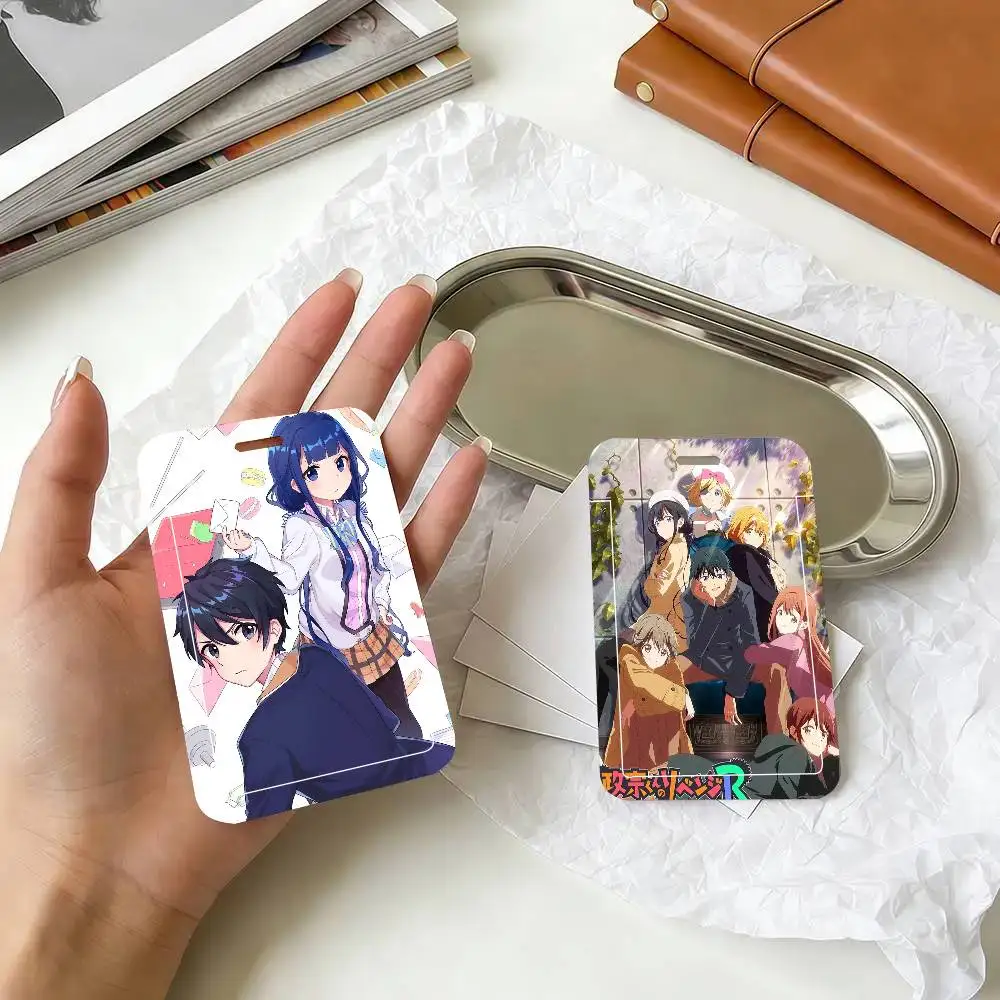 Porta Tarjetas con Cordón Negro del Manga Japonés Masamune Kun No Revenge, para Tarjetas de Comida Estudiantiles y Identificaciones Escolares