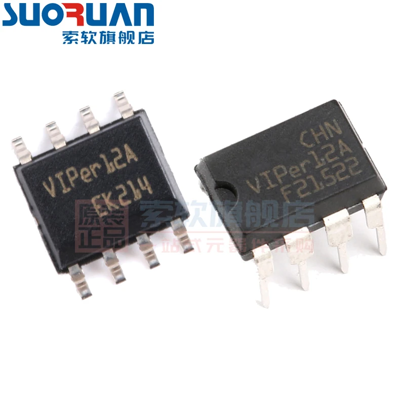 Free shipping    VIPER12ASTR-E VIPER12ADIP-E 60KHZ  IC     10PCS