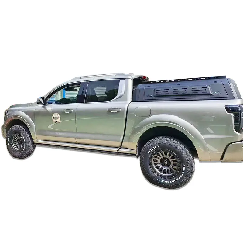 

Pickup Truck Tailgate Cover For Great Wall Shanhai Cannon Manganese Steel Split Three Door Semi High Canopy Rear Box Camping