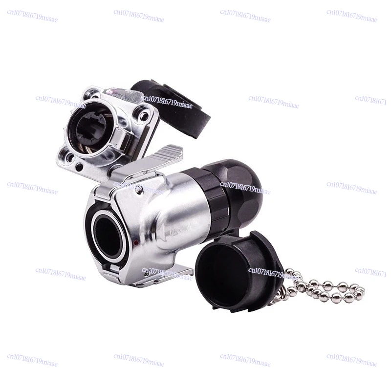MPO Optical Fiber Waterproof Connector J599 Outdoor Aviation Plug MTP Optical Fiber Connector 2-24 Core