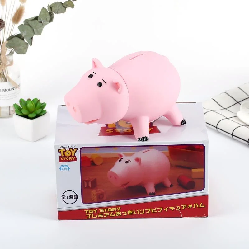 

Disney Toy Story 4 Hamm the Piggy Bank Woody Buzz Q Version 21cm Pig Action Figures Mini Kids Toys Model for Children Gift