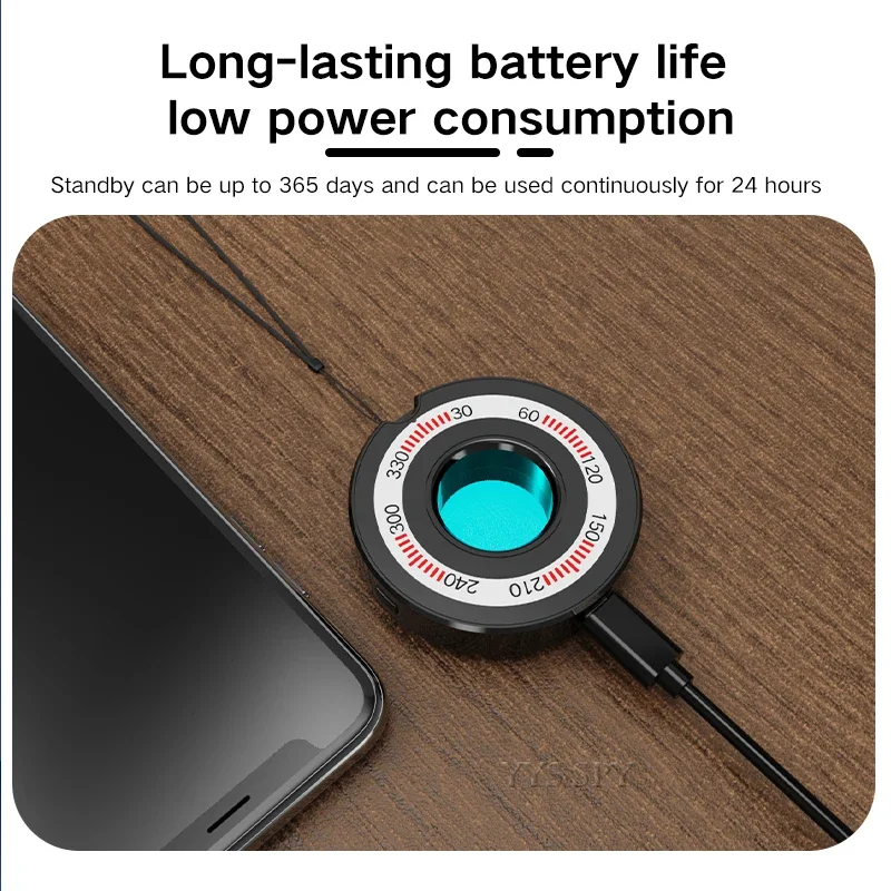 Mini Anti Spy Hidden Camera Lens Detector Sound Light Vibration Alarm Scanner Anti Candid Thief Micro Secret Cam Small Finder