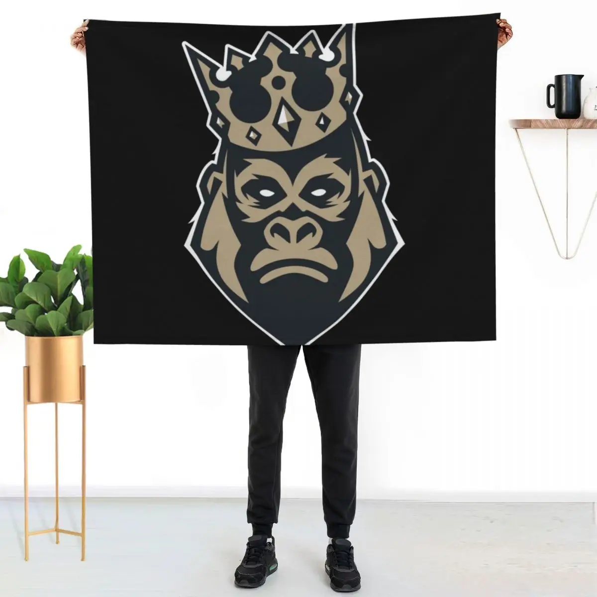 

King Kong Throw Blanket Soft Solid Color Blanket for Couch Bed