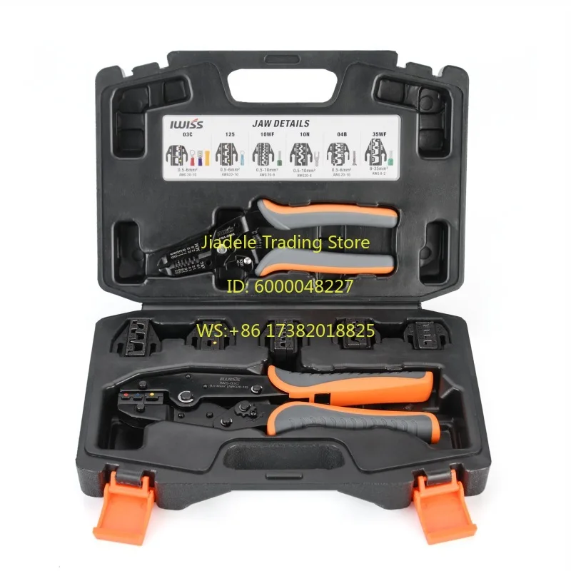 Tubular Spring Crimping Pliers Terminal Quick Bare Terminal Pliers, Multifunctional Crimping Cold Crimping Terminal