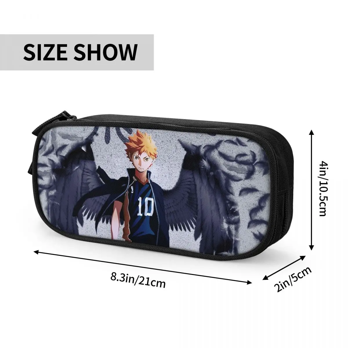 هيناتا شويو مقلمة Haikyuu انمي ياباني قلم رصاص الحقيبة صندوق القلم للطلاب أكياس قلم رصاص مدرسة مستحضرات التجميل القرطاسية