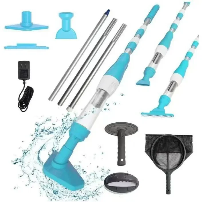 

Pool Vacuum Cleaner Handheld 3-in-1 Rechargeable Pool Bathtub Fish Underwater Vacuum Swimming Accessories