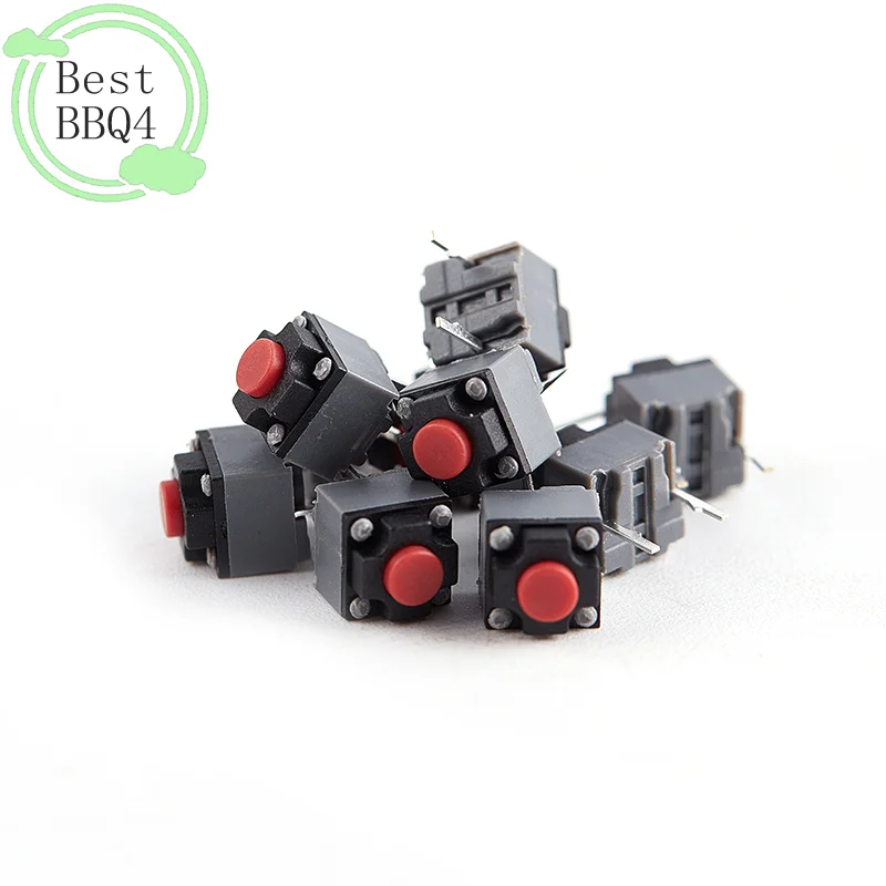 (1BBQ4)10Pcs Kailh Mute Button Silent Switch Wireless Mouse Button Micro Switch 6*6*7.3 Tact Button Switch