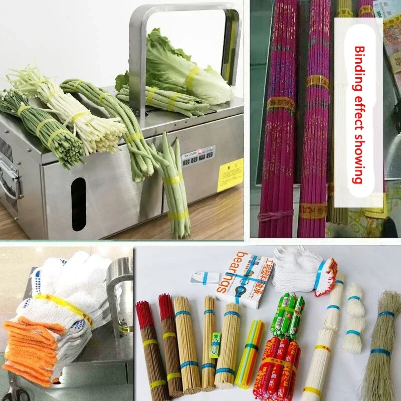 Automatic Strapping Machine Vegetable Food Tying Machine OPP belt Banding machine Baler Daily Necessities Bundling machine