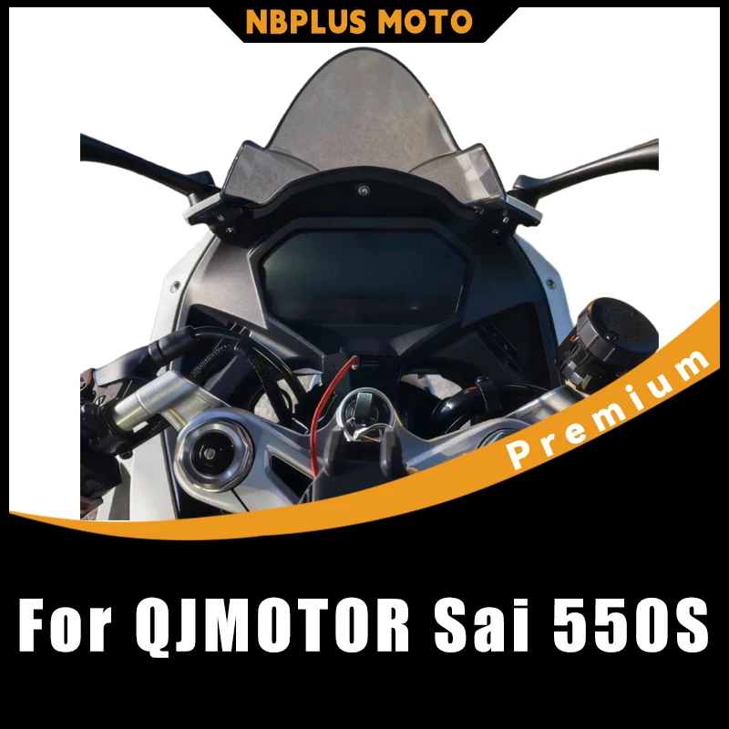 【Premium】 For Modified Racing Windscreen Heightened Chest Protection Windshield for QJMOTOR Sai 550S