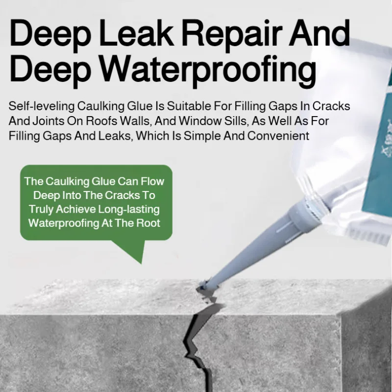 【Quick-Dry/Long-Lasting/Leak-Proof】Roof Crack Repair Polyurea Special Waterproof Adhesive Gel/Concrete Sealant/Home Repair