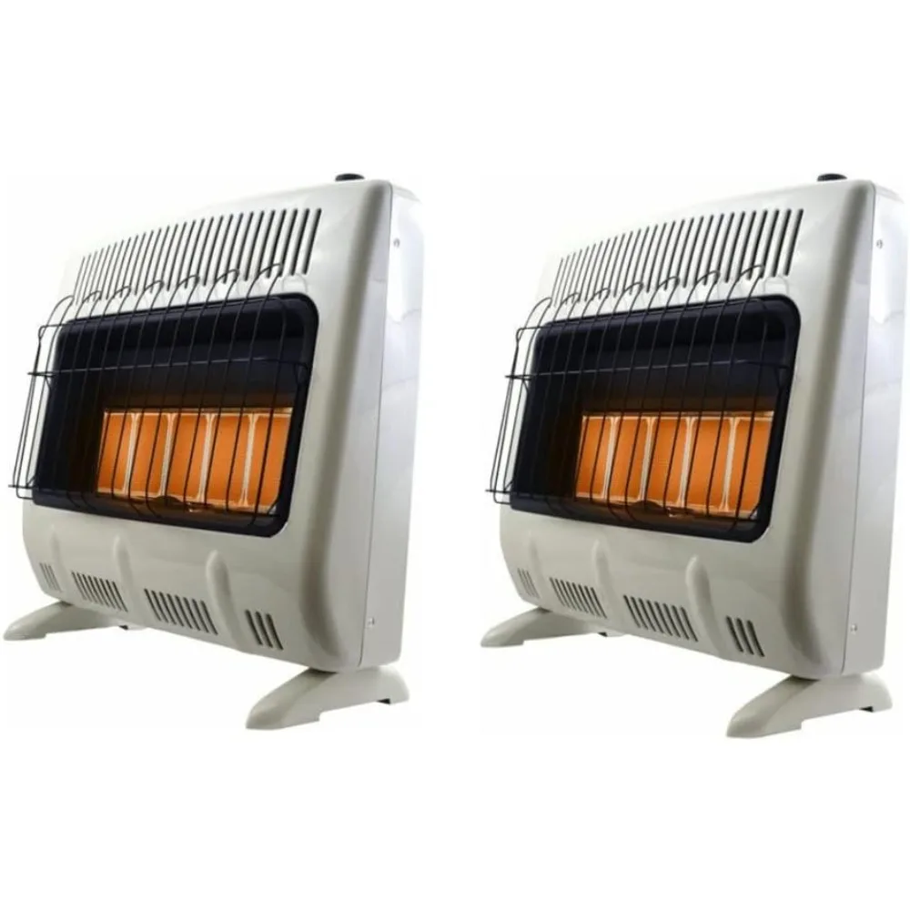30,000 BTU Vent Free Radiant Propane Heater (Off White, 2 Pack)
