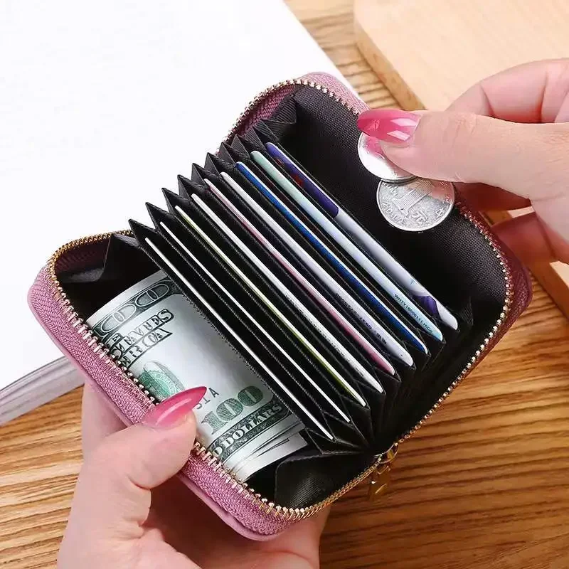 

Pu Leather Short Wallet Women Card Holder Bag Portable Cute Small Zipper Money Coin Purse Men Wallet Women Clutch Pouch