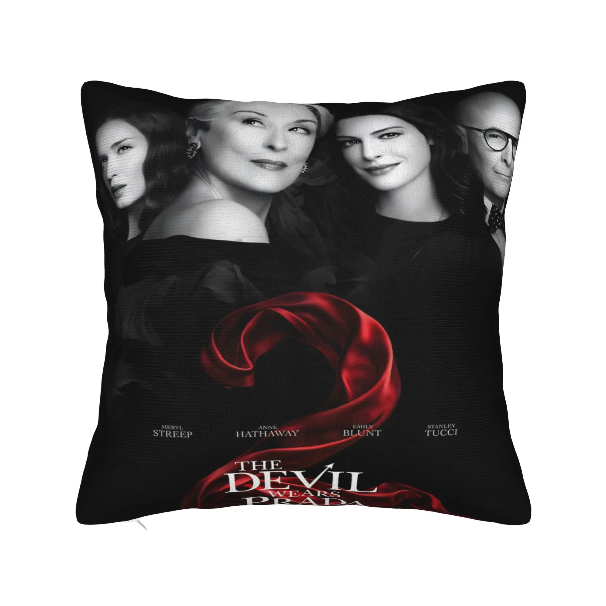 Decorative Pillow Cover The Devil Wears Pradas 2 Moive Merchandise Bed  Throw Pillow Case Cover Square Multiple Sizes