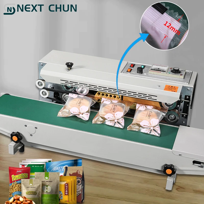 

Fully Automatic Continous Sealing Machine US Plug Automatic Capping Packing Seal Bag Making Equipment Food Saver Vacuum Sealer