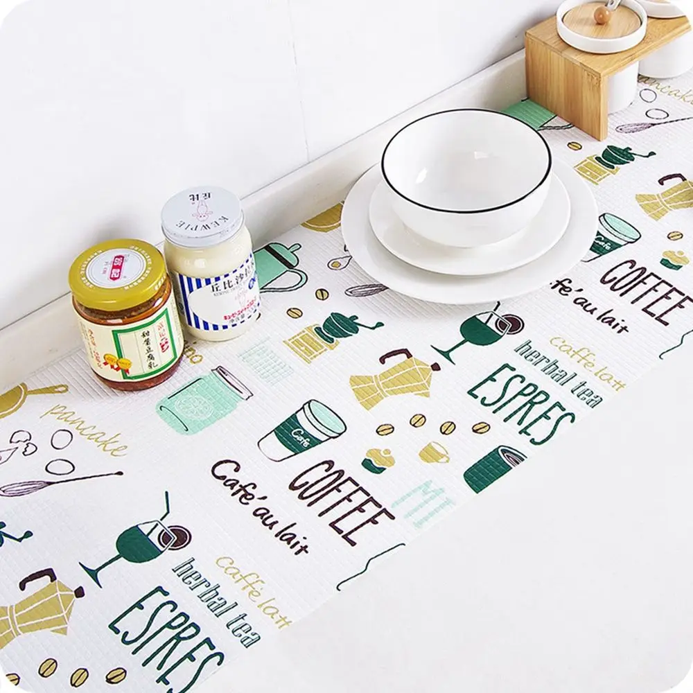 Waterproof Oil-proof Cupboards Closet Kitchen Accessories Shelf Liners Table Mat Pad Paper Cupboard Placemat Cabinet Mat