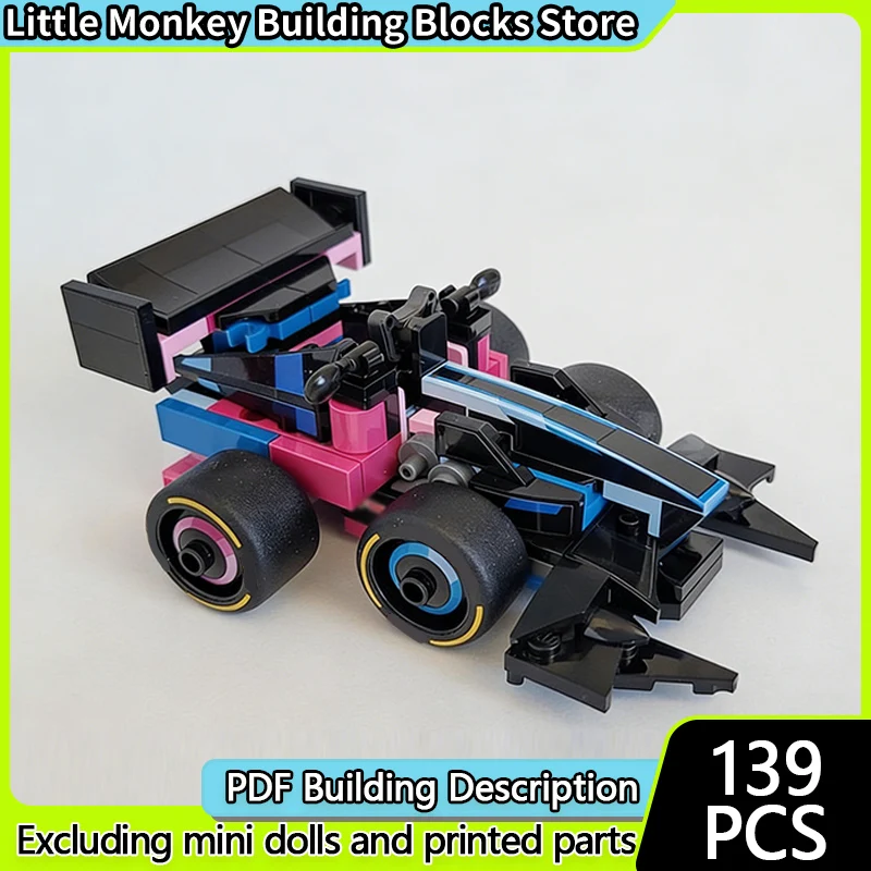 

Speed Racing Car Model MOC Building Bricks A524 Racing Car Modular Technology Children Holiday Gifts Assemble Toys Suit