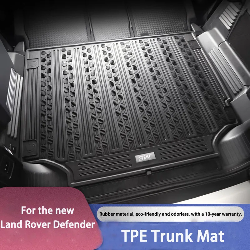 For Land Rover Defender 90 110 130 Car Rear Trunk Storage Mat All-Weather Waterproof Pad Durable TPE Cargo Liner Accessories view 2