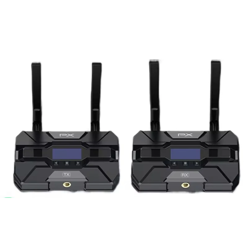 PX WTR-20 200M Wireless Video Transmission System 4K30 1080P 0.06s Low Latency OLED Image Transmitter & Receiver