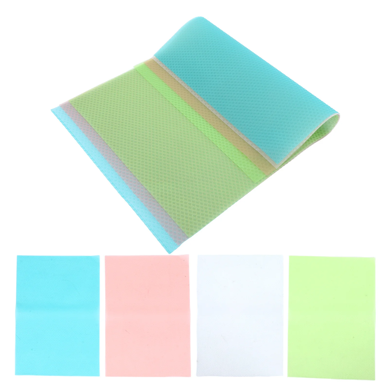 

8Pcs Fridge Mats Liners Reusable Cut to Fit Non Slip Refrigerator Pad for Shelves Drawers Kitchen Storage 45x29cm