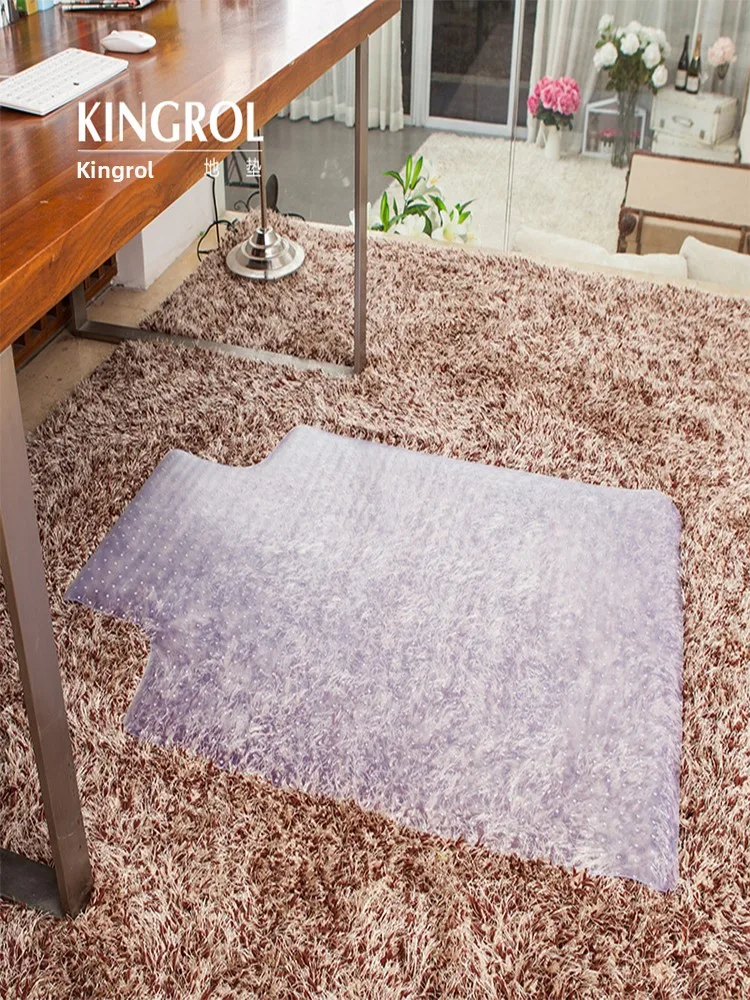 

Прозрачный коврик для стула из ПВХ, вращающийся защитный коврик для офисного стула, водонепроницаемый пластик с гвоздями, противоскользящий