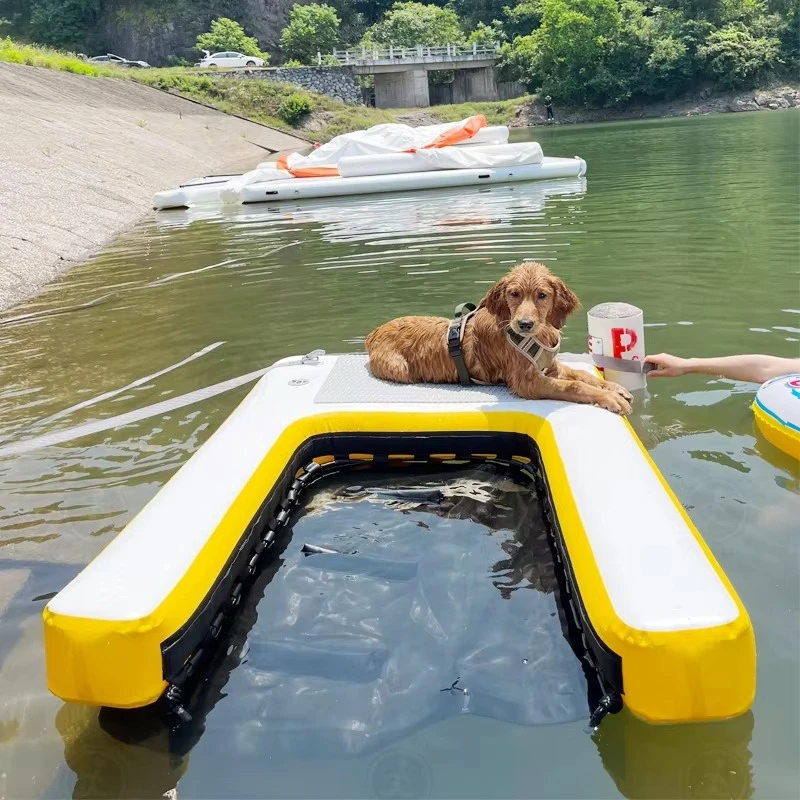 Premium Flocked DWF+PVC Anti-Slip Inflatable Dog Mat Non-Slip Pet Ramp for Outdoor & Holiday Activity