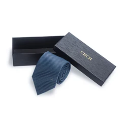CHCH Solid Tie 8cm Necktie For Men Fashion Wedding Ties Slim Classic Neckties Men Business Jacquard Woven Classic Gravats
