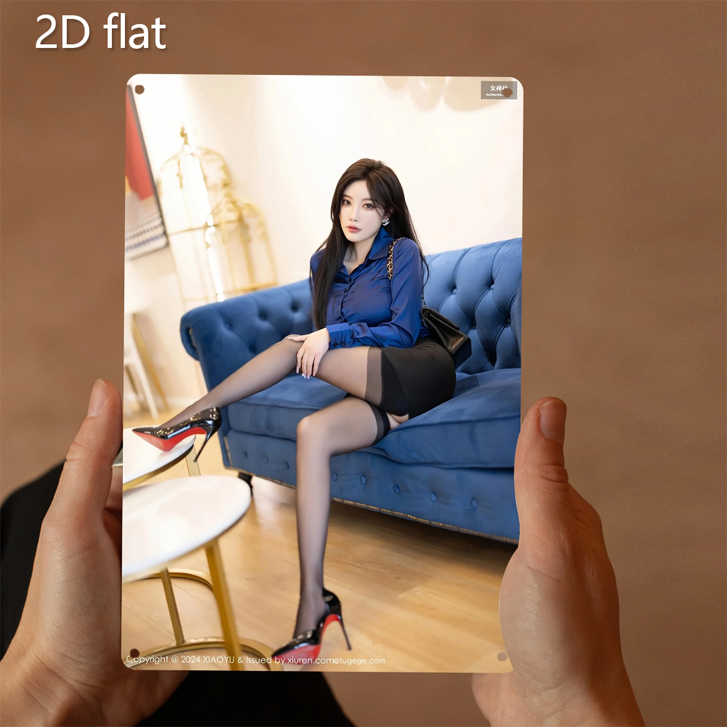 

Fashion Woman Metal Wall Art Vintage Tin Sign Home Decor Gift