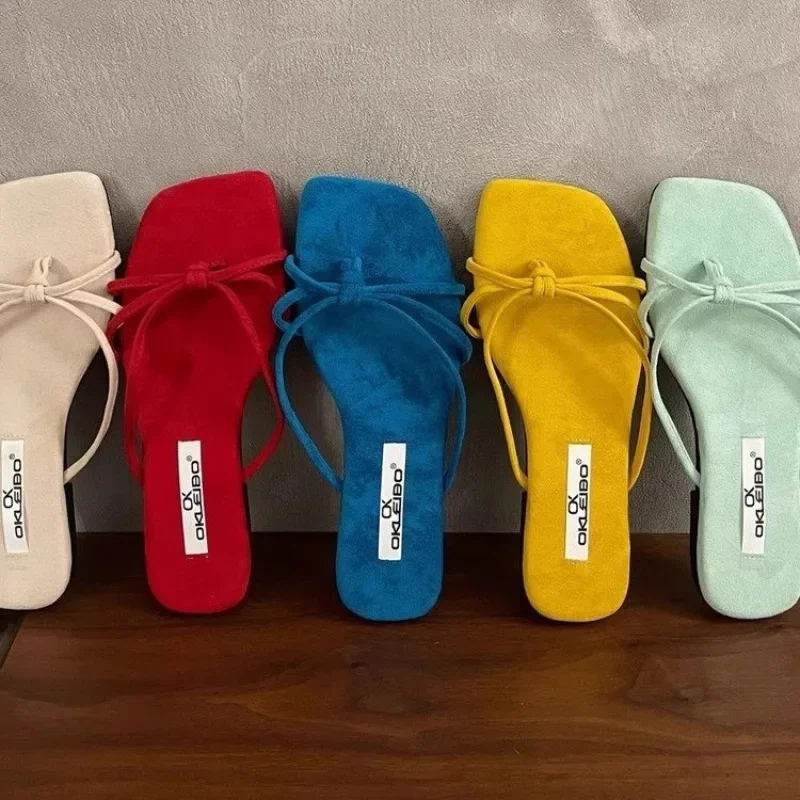 

Summer Flat Bottom Fashion Trendy Women's Beach Sandals Outdoor Wear Non-slip Outdoor Versatile Women Slippers Flip Flops Shoes