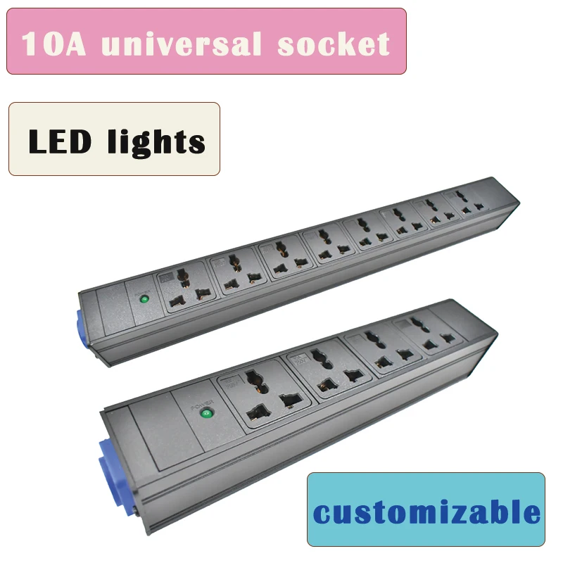 PDU Power Strips Schuko Powerlink box NAC3MPA NAC3MPB input/output 3P Aviation plug 10A universal socket LED pilot lamp wireless