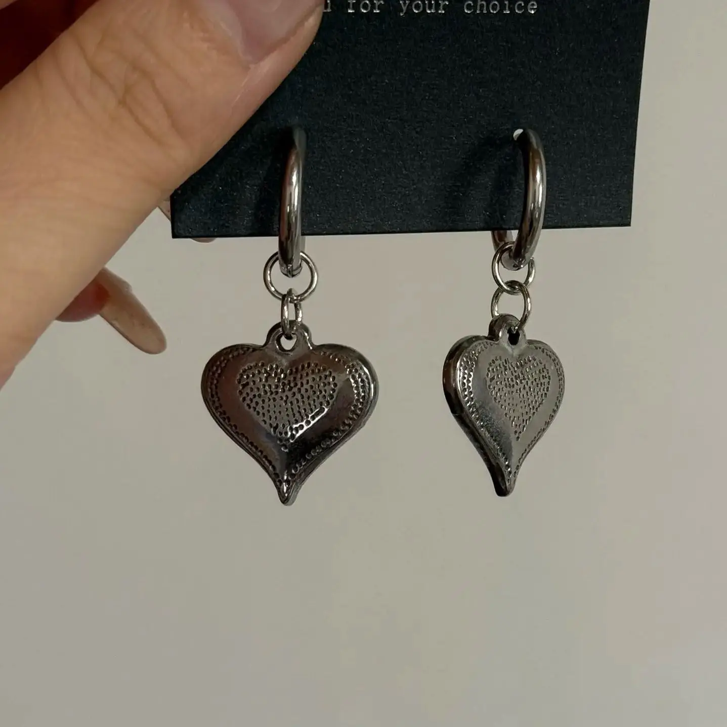 Roestvrij stalen hart hanger oorbellen dames cadeau accessoires groothandel