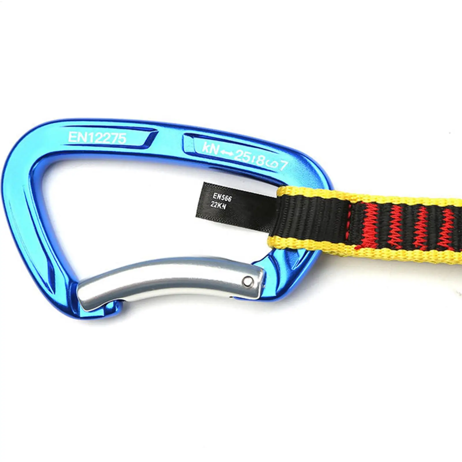 อุปกรณ์คาราไบเนอร์สำหรับปีนเขาแบบควิกดรอว์ สำหรับการปีนเขาและการผจญภัยกลางแจ้ง แคมป์ปิ้ง เดินป่า และการเดินทาง