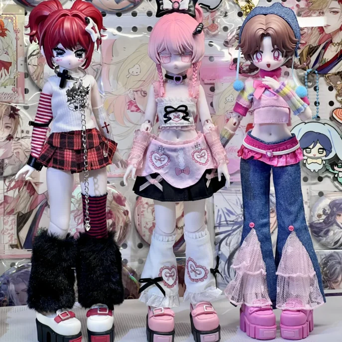 Doces bolso caixa cega 1/6 bjd monstro bonito menina doces galáxia kawaii móvel boneca animal ação estatueta modelo brinquedos aniversário gif