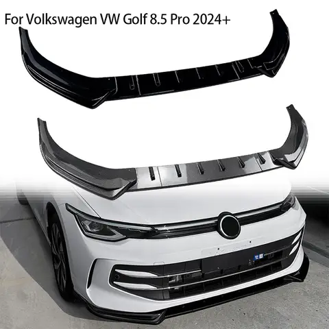 Car Front Bumper Lip for Volkswagen VW Golf 8.5, Standard Edition, Pro 2024 + Spoiler Diffuser, Splitter Body Kits