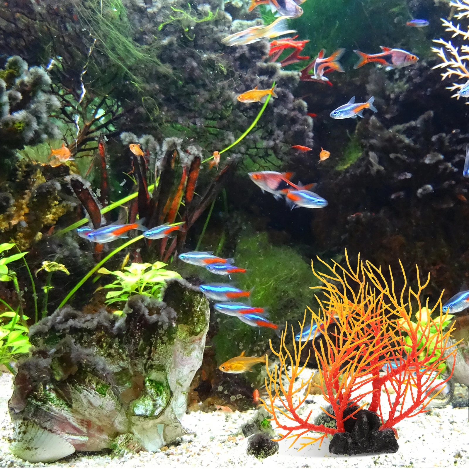 

Simulation Water Grass Decor Realistic Aquarium Plants Safe Non-Polluting Fish Tank Accessories Exquisite Craftsmanship Lifelike