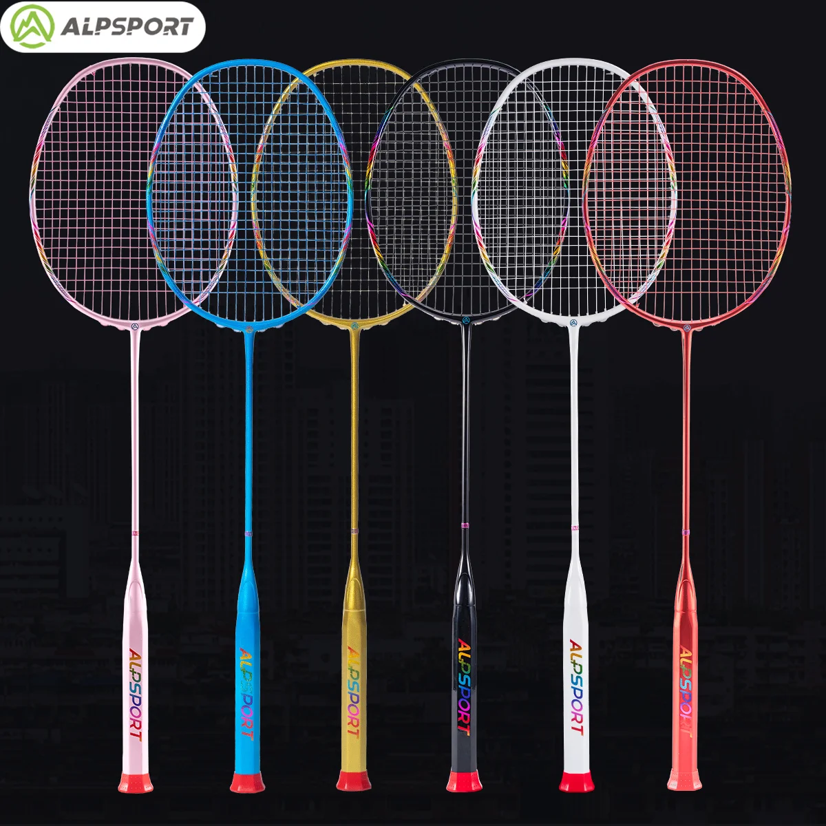 Raqueta de bádminton ALP BBQ 2,0 8U 65g ultraligera importada G5 T800 rastrillos de fibra de carbono raqueta de bádminton profesional