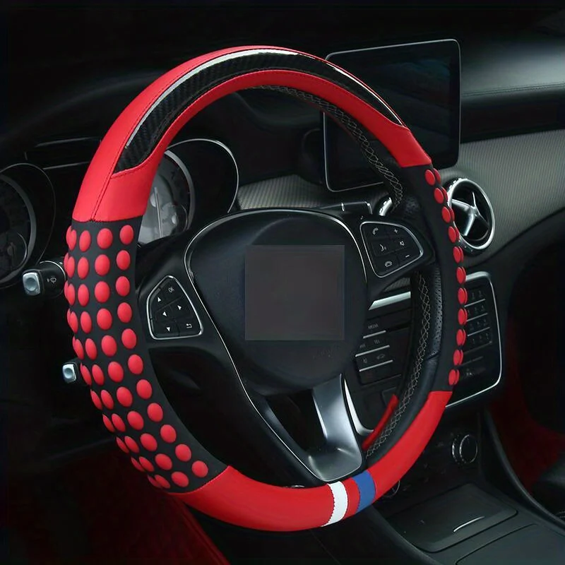 New Car Steering Wheel Cover Universal faux Leather Film Fashion Sports Four Seasons Universal Car Accessories