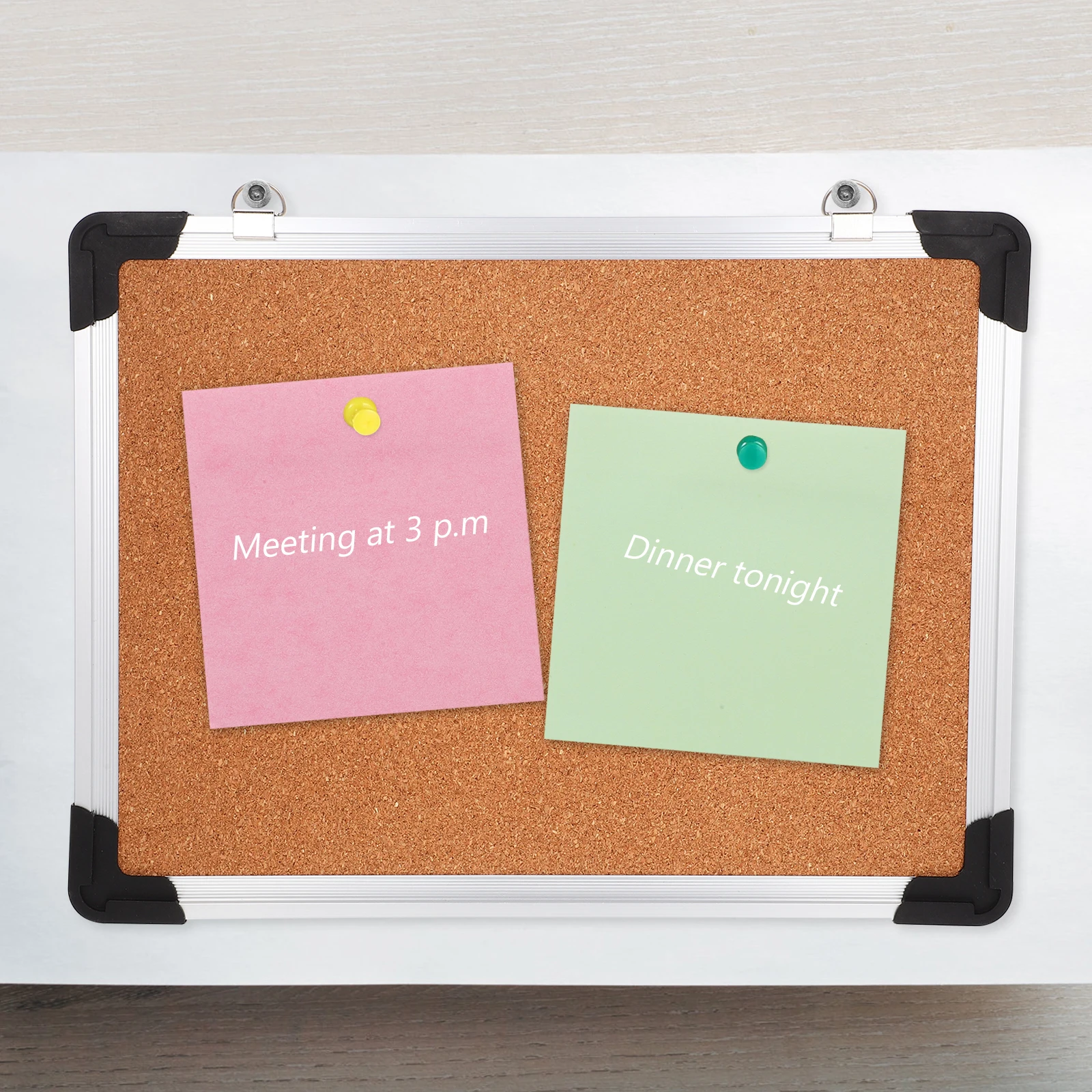 กระดานเล็บติดผนังขนาดเล็ก Bulletin Cork Boards สําหรับผนัง Corkboard Pin Abs Office