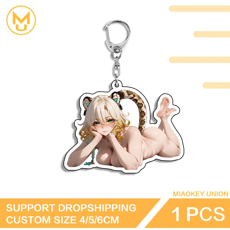 هنتاي جيرل Xilonen Genshin تأثير فني جذاب رائعتين مزدوج الوجهين الاكريليك كيرينغ للجنسين قابل للتعديل أنيمي الأجهزة الطرفية #2