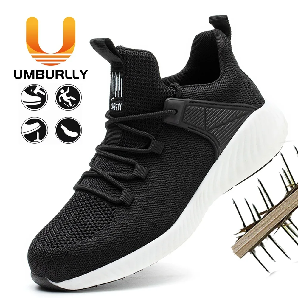 

Men's and Women's Safety Protective Shoes Breathable and Anti Smashing Steel Toe Shoes Lightweight Construction Site Work Shoes