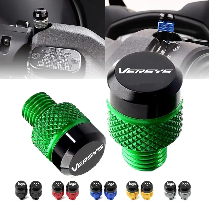 For Kawasaki Versys 650 1000 300x Motorcycle CNC Rearview Side Mirror Hole Cap Plug Accessories