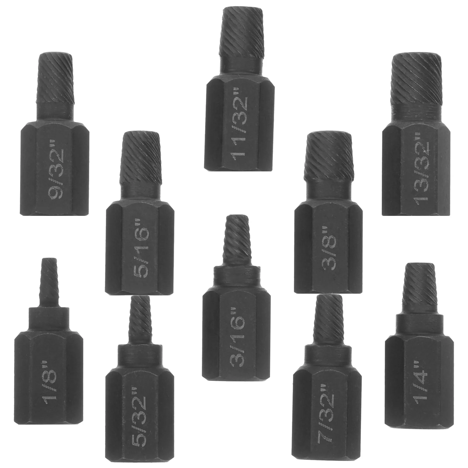 

1Set Screw Extractor Kit Assorted Bolt Remover Stripped Screw Removal Tool High Strength Chrome Vanadium Steel Hexagonal Handle