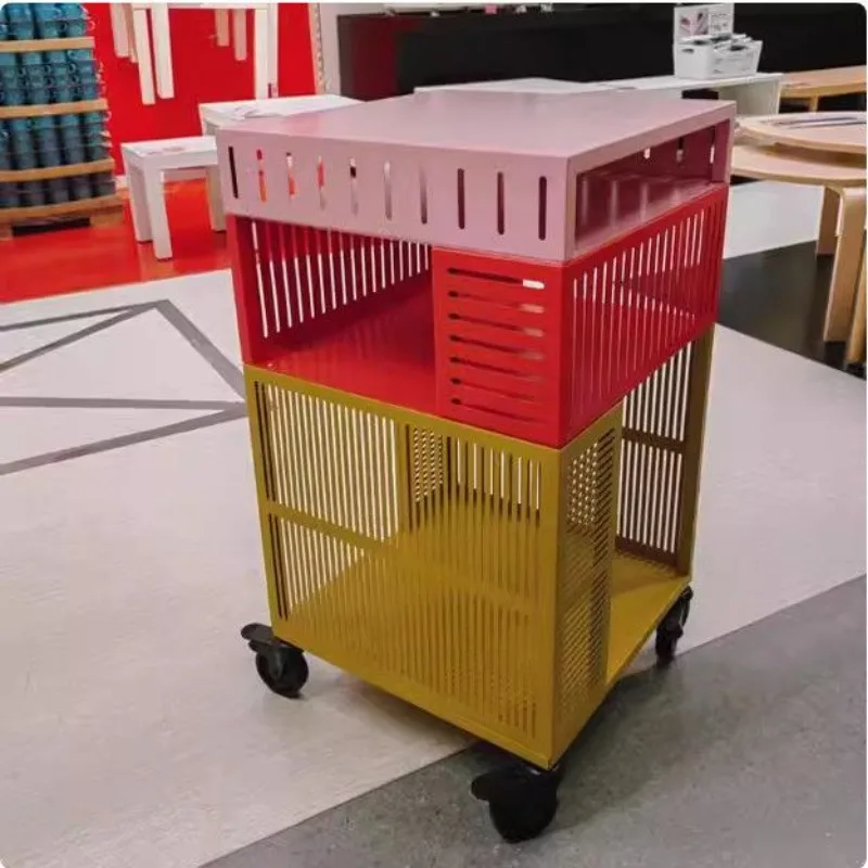 

Dopamine Lock Mobile Shelf Stylish Bedside Storage Rack Versatile Spice Organizer for Bedroom and Kitchen Organizer