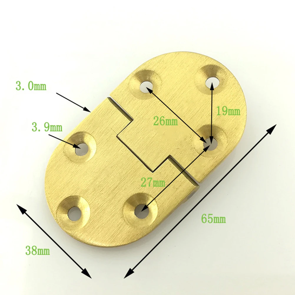 

2 Pcs Copper Waist Bearing Folding Spring Loose leaf Smooth Silent Rustproof Door Hinge for Wooden Doors Home Furniture