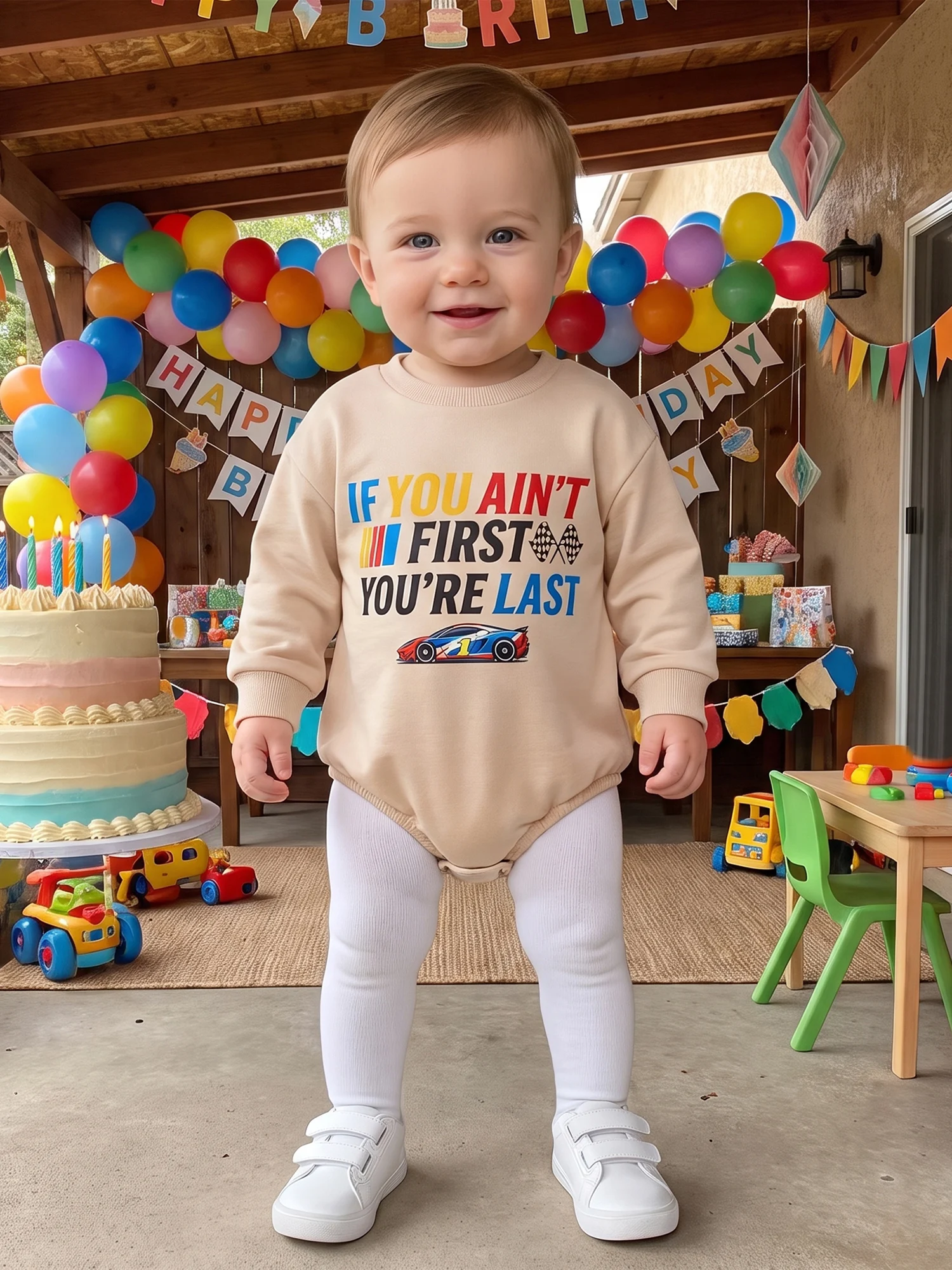 Rompers Letter Print Print Auto Birthday Birthday Clothes Baby Boy Sweatshirt Print 1 St Birthday Latest