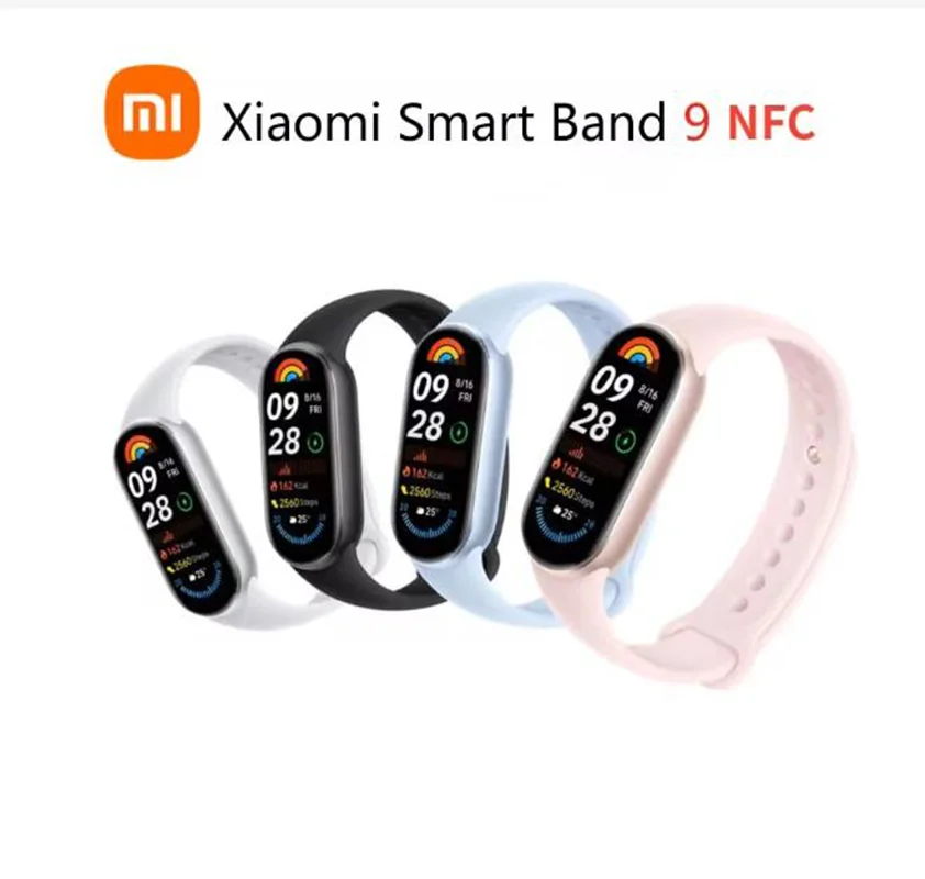 

Xiaomi Mijia Band 9 NFC, 1.62-inch AMOLED screen, long battery life of 21 days, 150+ exercise modes, heart rate monitor