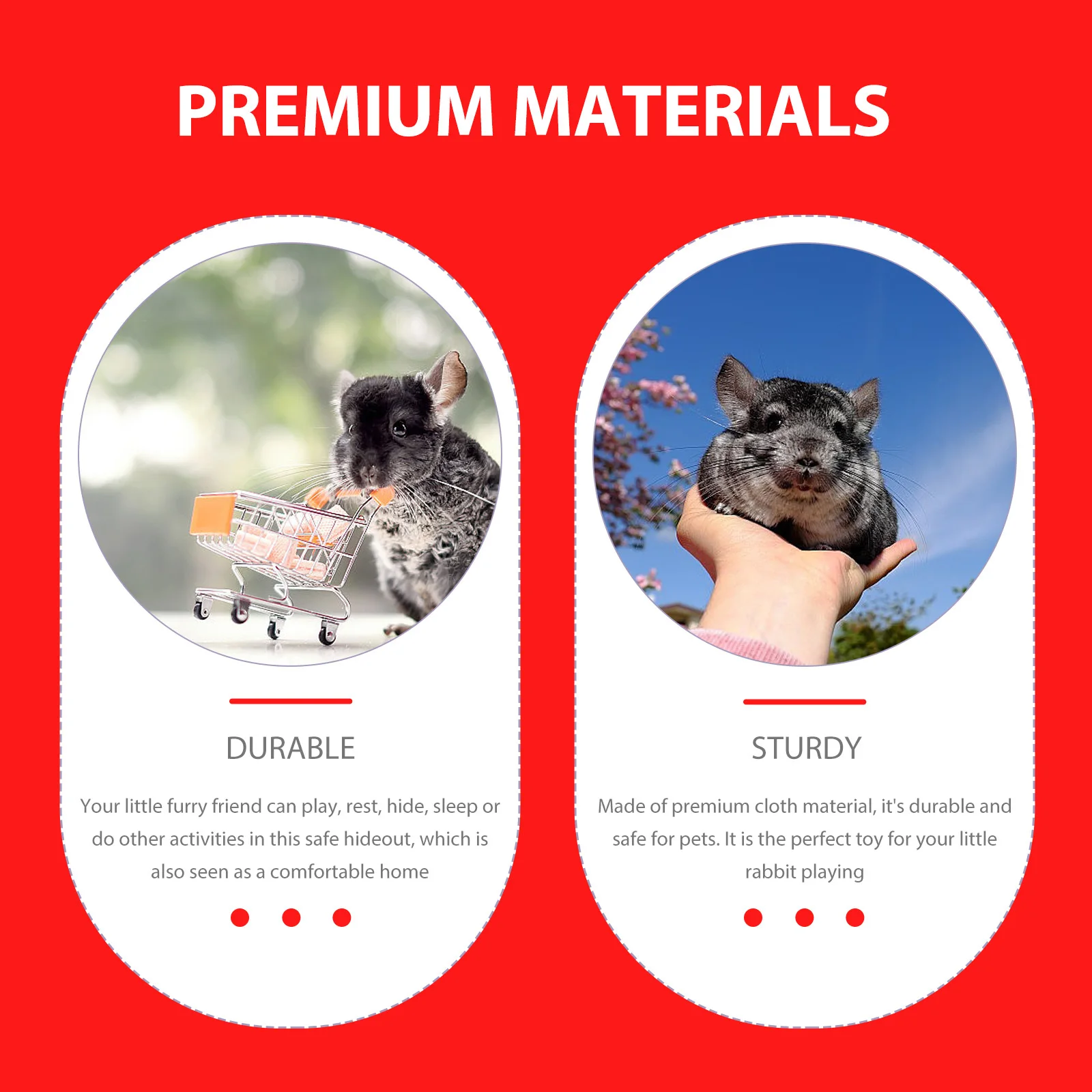 

Strawberry Nest Tent For Rabbit Hamster Soft Hideout Comfortable Pet Bed Cage Accessory Small Animal Tent