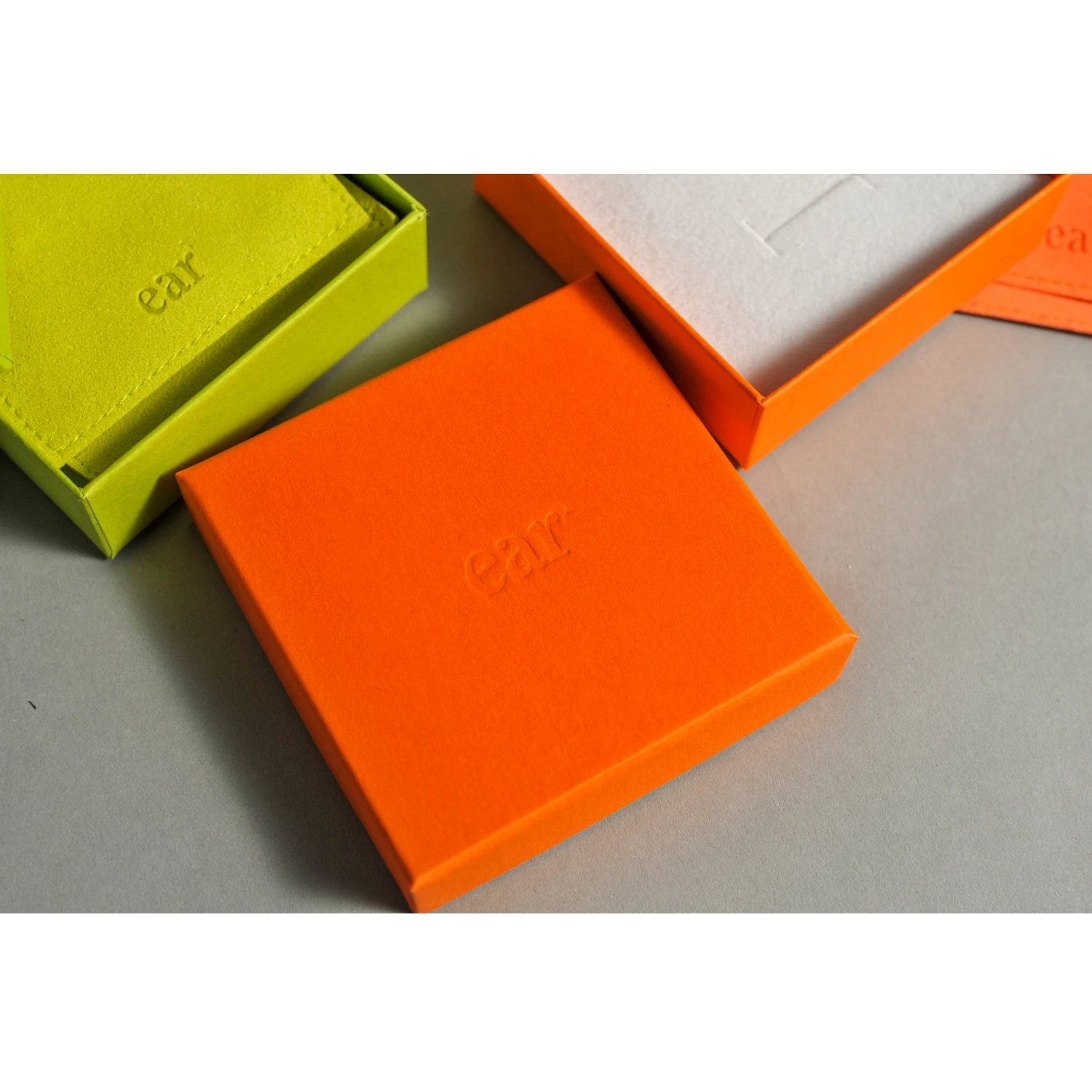 Jewelry Box With Jewelry Packaging Pouch Snap Button Microfiber Jewelry Pouch and Card Insert