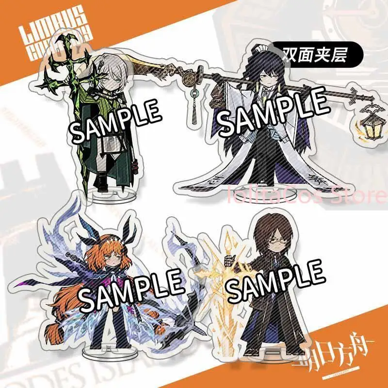 Limbus Company Faust Ishmael Hong Lu 10cm Double Sided Acrylic Standee Q-version Keychain Cartoon Pendant Gift Birthday Cosplay