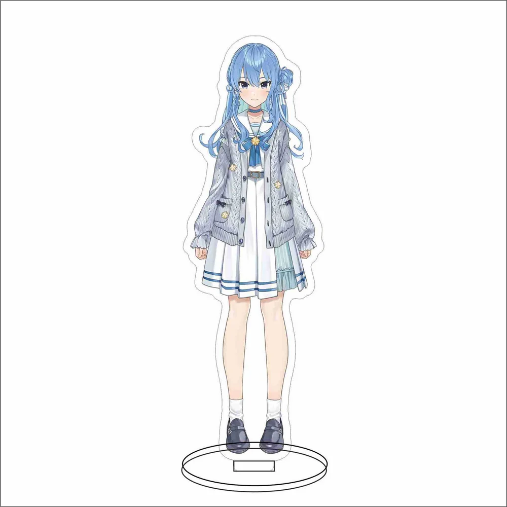 Hot Anime Hololive Vtuber Figures Ninomae Ina'nis Gawr Gura La+ Darknesss Cosplay Acrylic Stand Model Fans Christmas Gifts